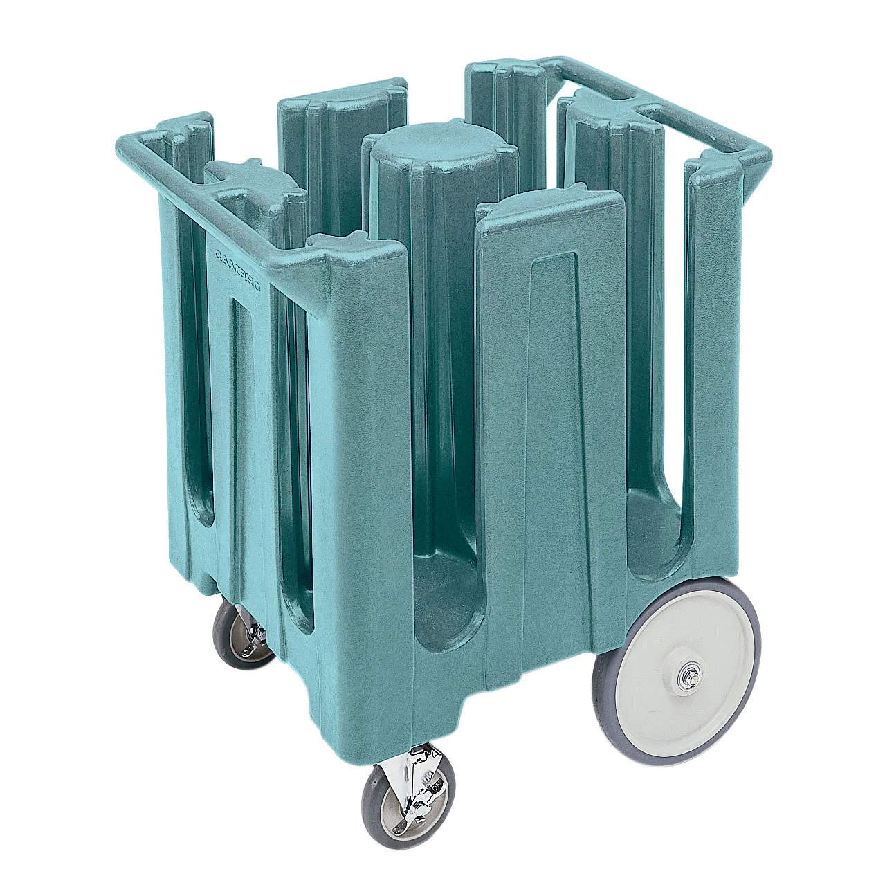 Cambro DC825401 Dish Caddies Cart, 28.75"W x 23.75"L x 32"H, Slate Blue, 240 Plate Capacity, Polyethylene