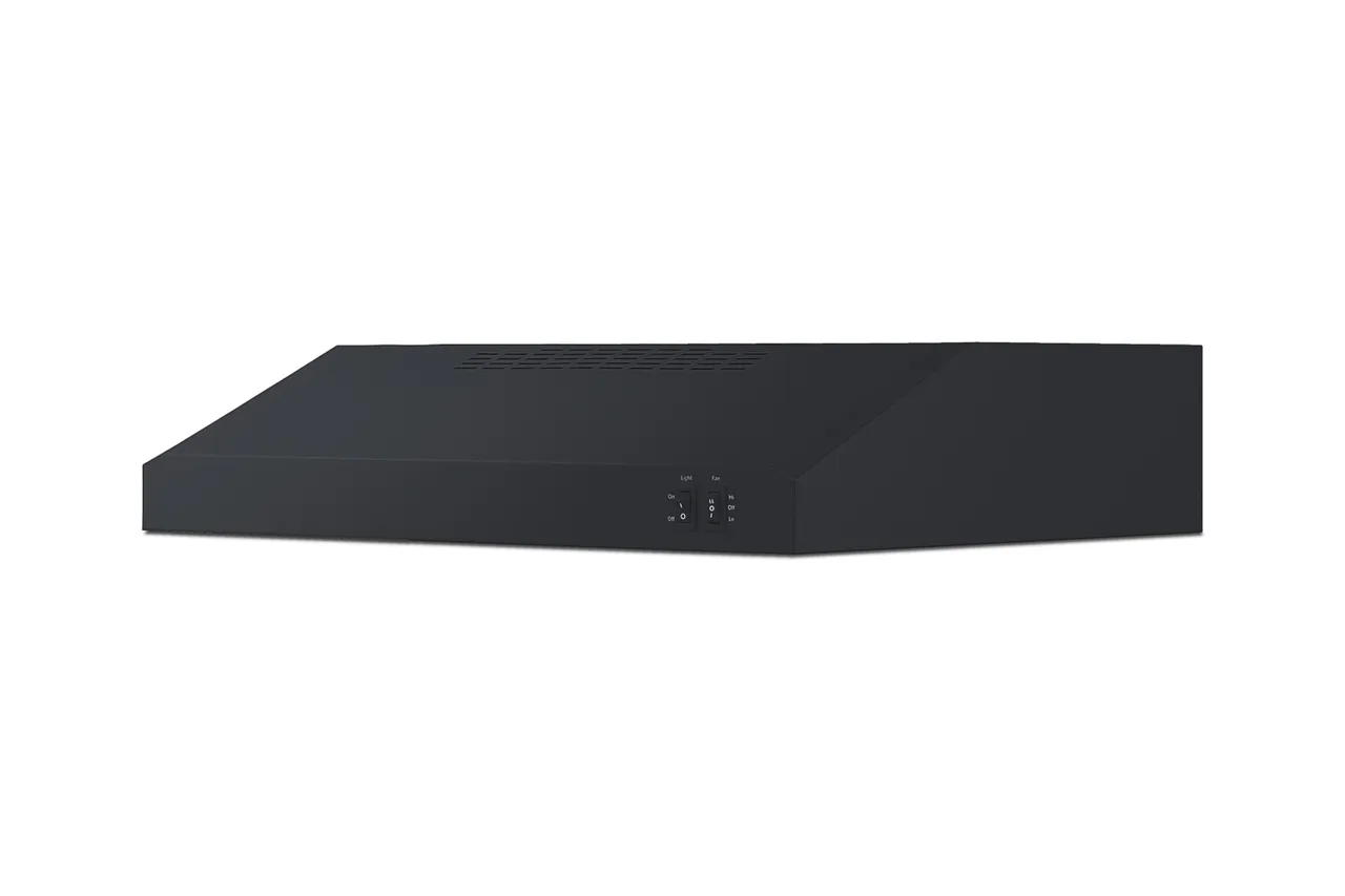 Summit HC24BBADA Under Cabinet Hood, 24" Black, 270 CFM Recirculating/Ducted, Fan, Mesh Filter, 115V ETL
