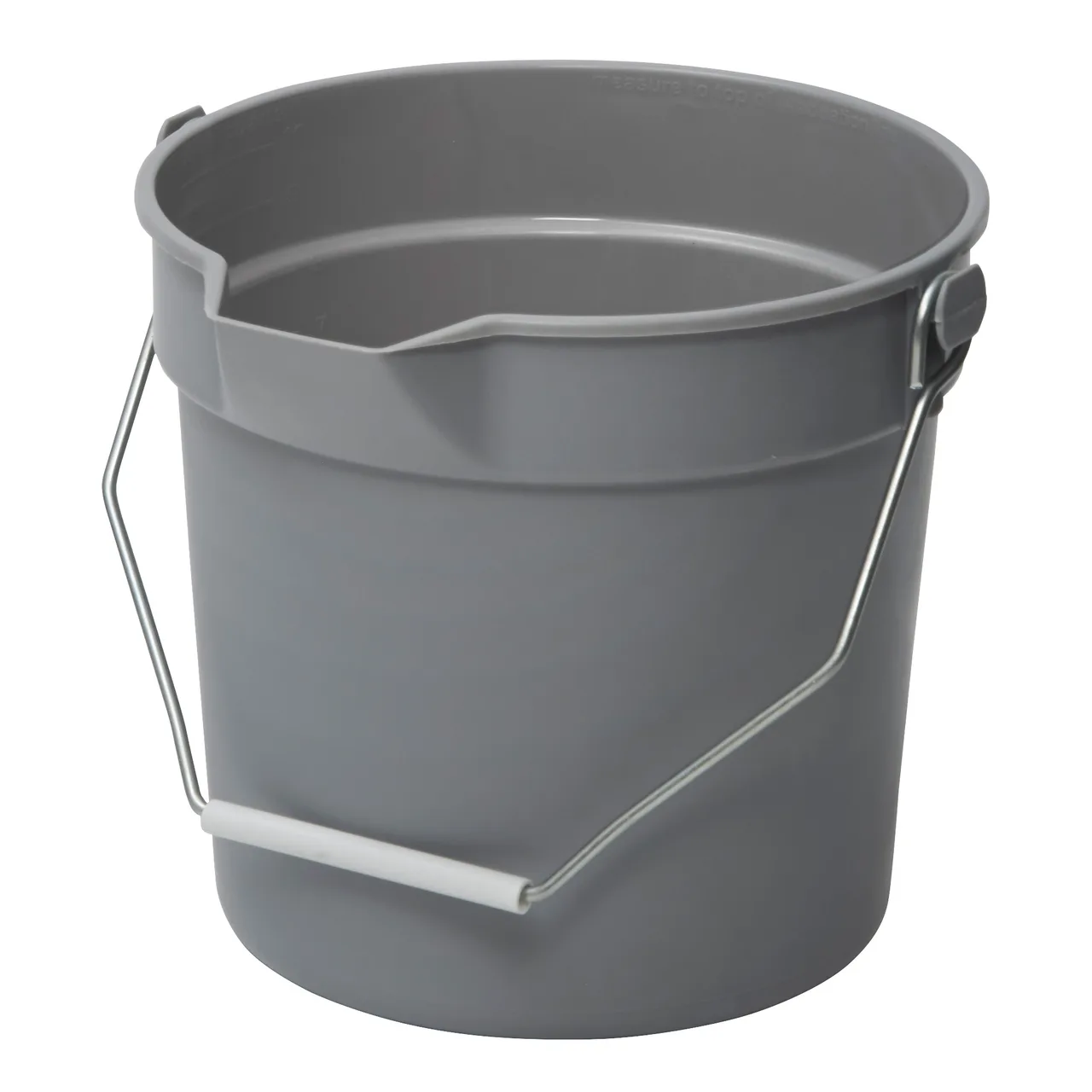 Winco UPP-10G 10 Quart Gray Polyethylene Utility Pail