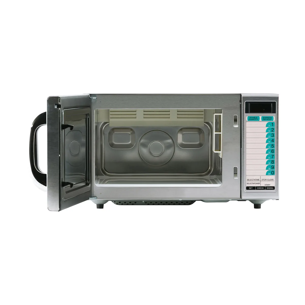 Sharp R-21LTF 1000W Medium Duty Commercial Microwave Oven, Touch Control, 10 Memory, 120V