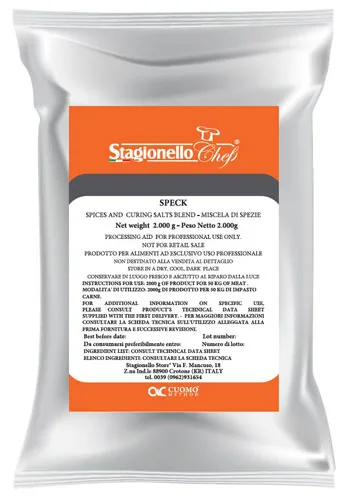 Omcan USA 47000 Curing Salts and Spice Blends for Long Fermentation Salami Speck, 2 kg Bag - 2/Bag