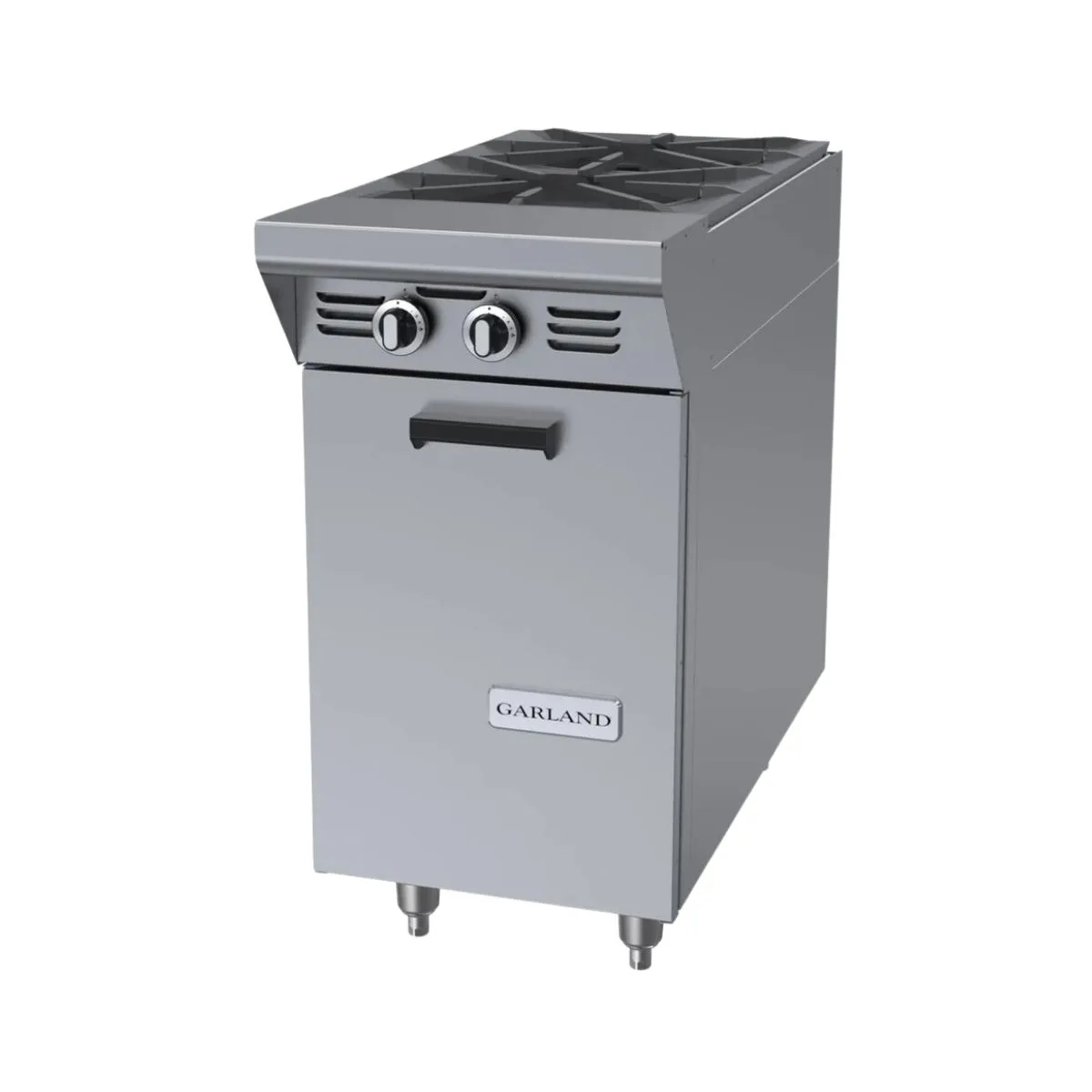 Garland US Range MST4S-E Gas 17" Heavy Duty Range w/ (2) Open Burners, Electric Spark Ignition, (1) Cabinet Base, 70.000 BTU