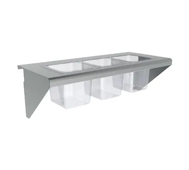 Vulcan CONRAIL-72 Condiment Rail, (10) 1/6 Size Pans or (5) 1/3 Size Pans