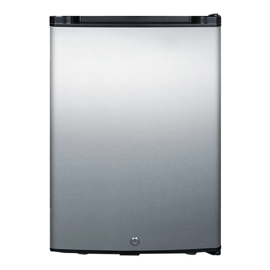 Summit MB26SS 16" Compact Minibar Refrigerator in Black, Stainless Steel Door, 1.1 cu.ft