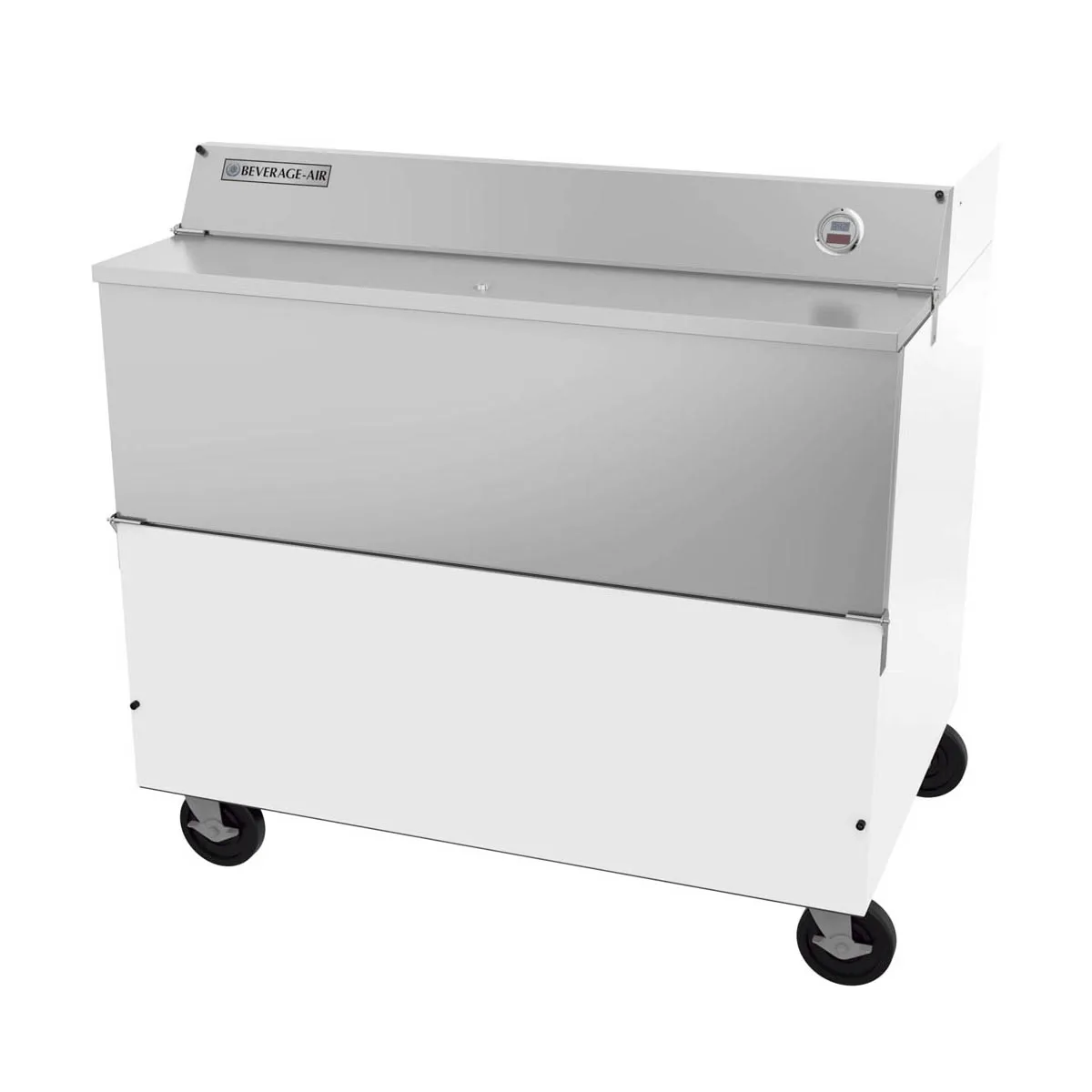 Beverage Air SMF49HC-1-W-02 49" Single Sided Milk Cooler, Forced Air, 12 Crates Capacity