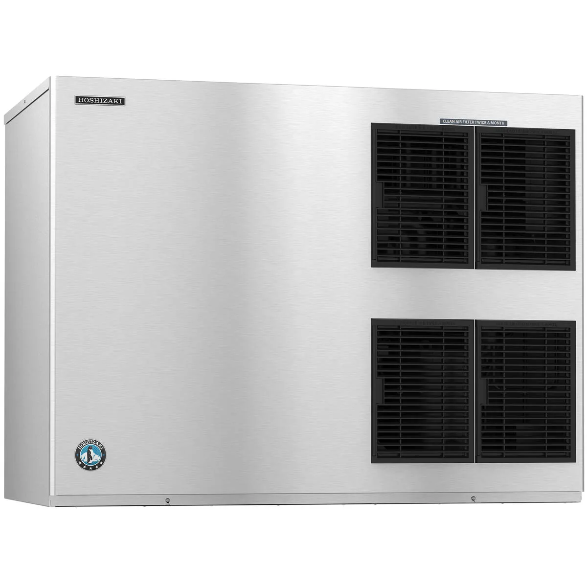 Hoshizaki KM-1900SAJ3/B-1150SS Air Cooled Crescent 1865 lb Ice Machine with Bin, 1148 lb Storage