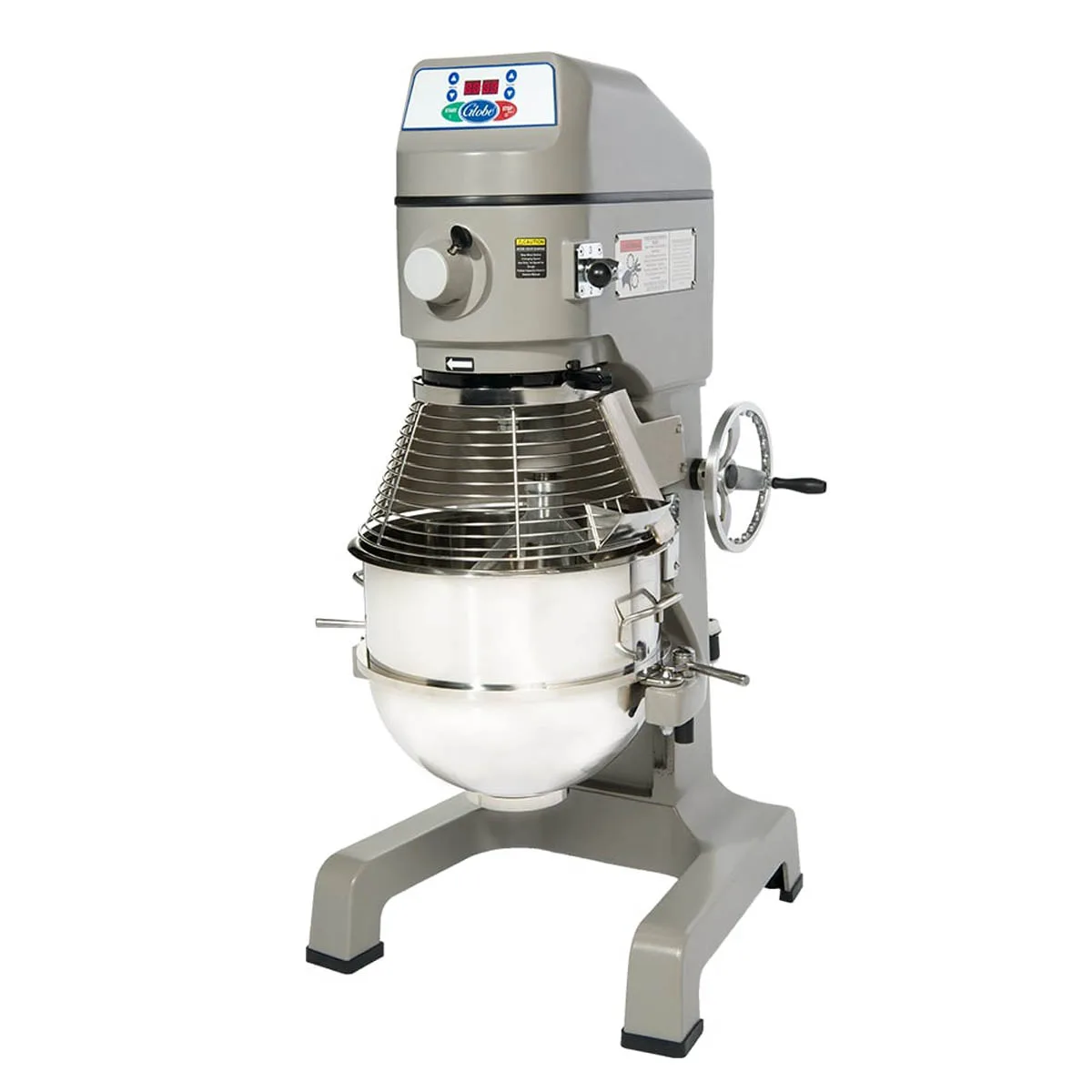 Globe SP30 30 qt Planetary Floor Mixer with Timer, 1 HP, 3-Speed, #12 Hub