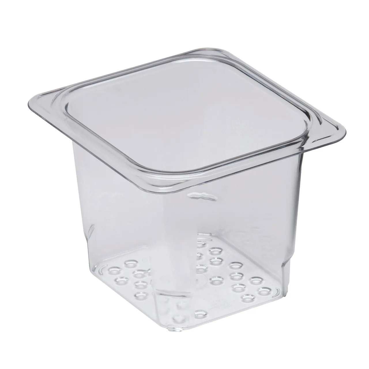 Cambro 65CLRCW135 Colander – 6-3/8" x 6-15/16" x 5", Clear Polycarbonate, 1/6 Size Pan Fit