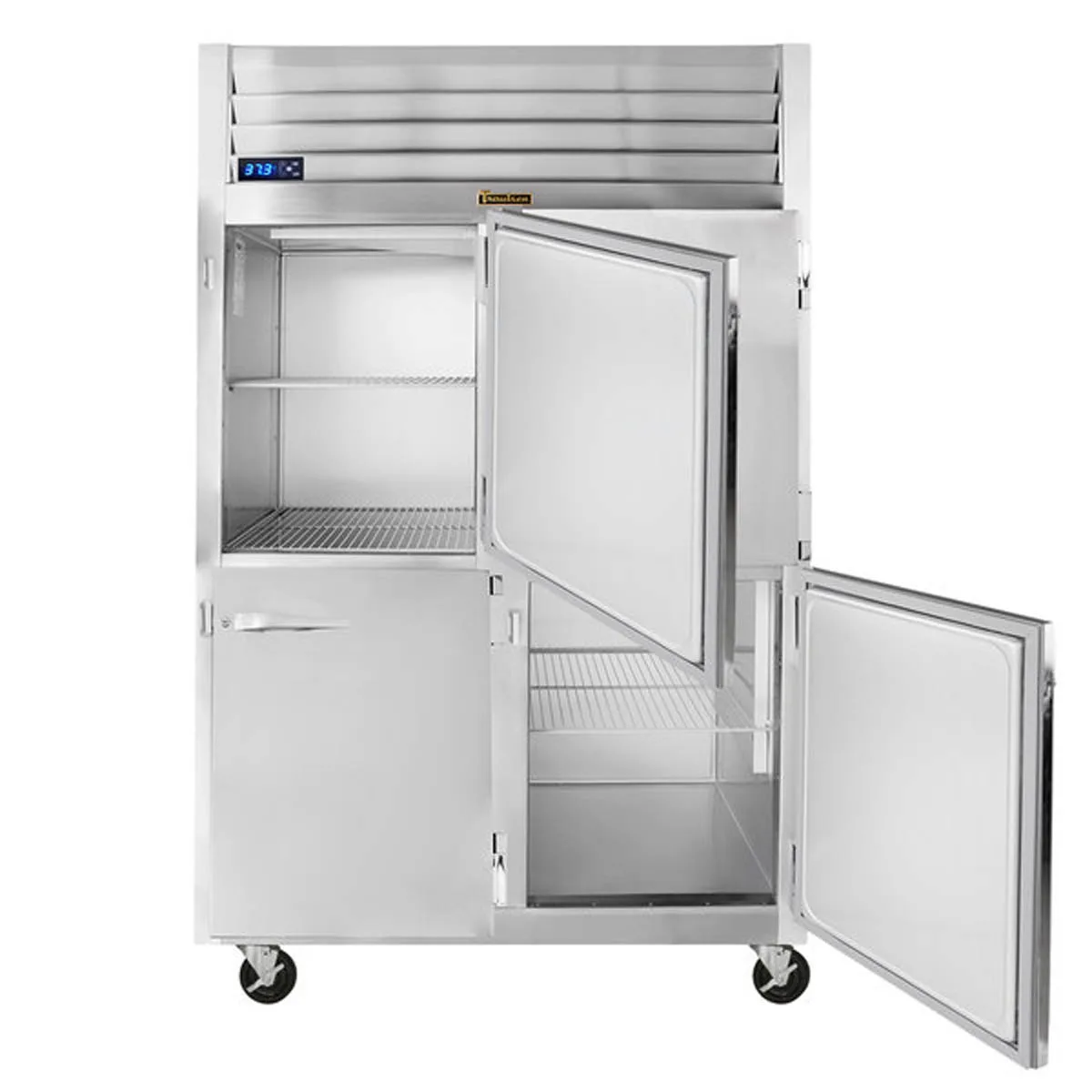Traulsen G20002-032 52" 2-Section Reach-In Refrigerator w/ 4 Solid Half-Doors (hinged right/right), 46 cu. ft.