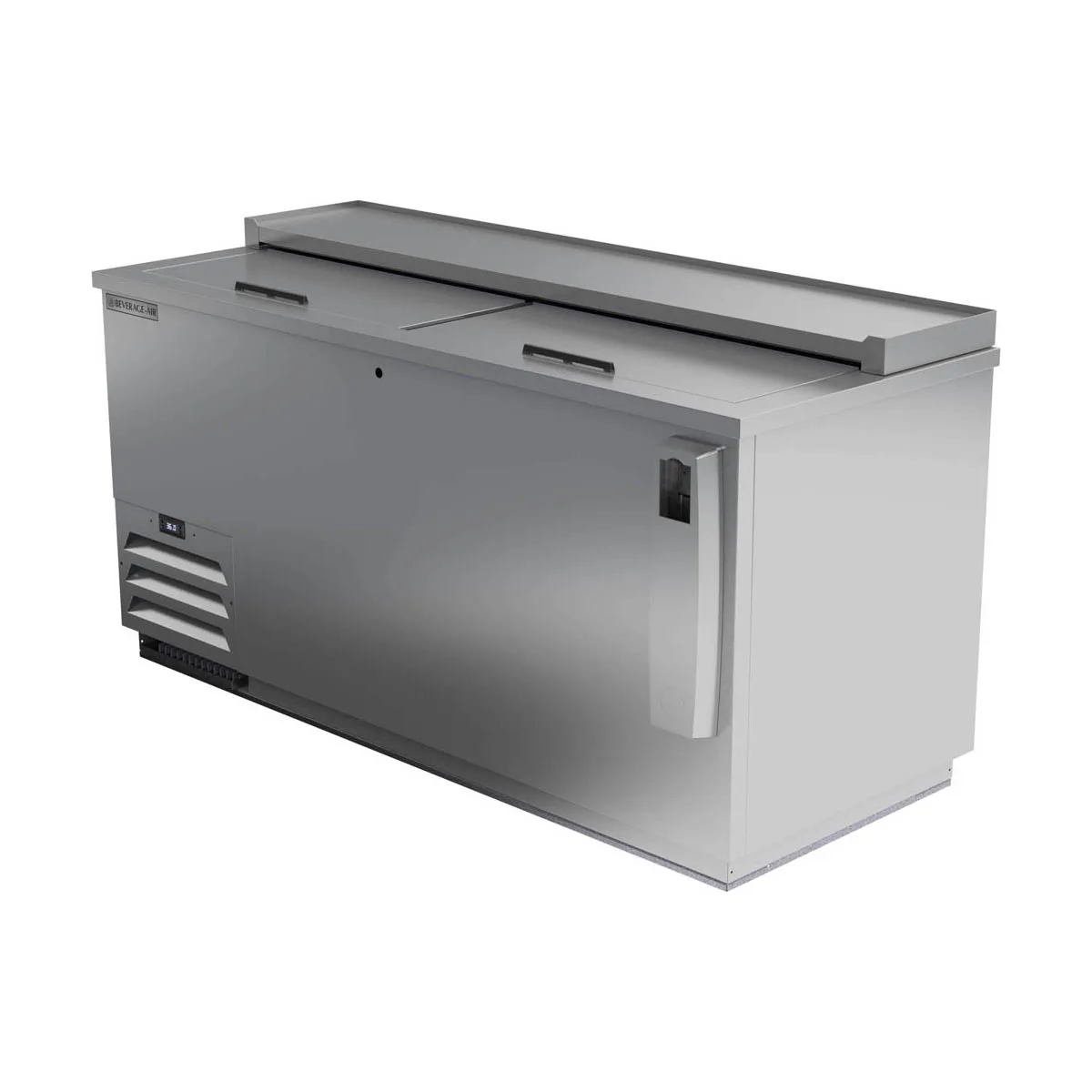 Beverage Air DW64HC-S 65" Deep Well Bottle Cooler w/ 2 Sliding Lids, 4 Dividers, 18.5 cu. ft.