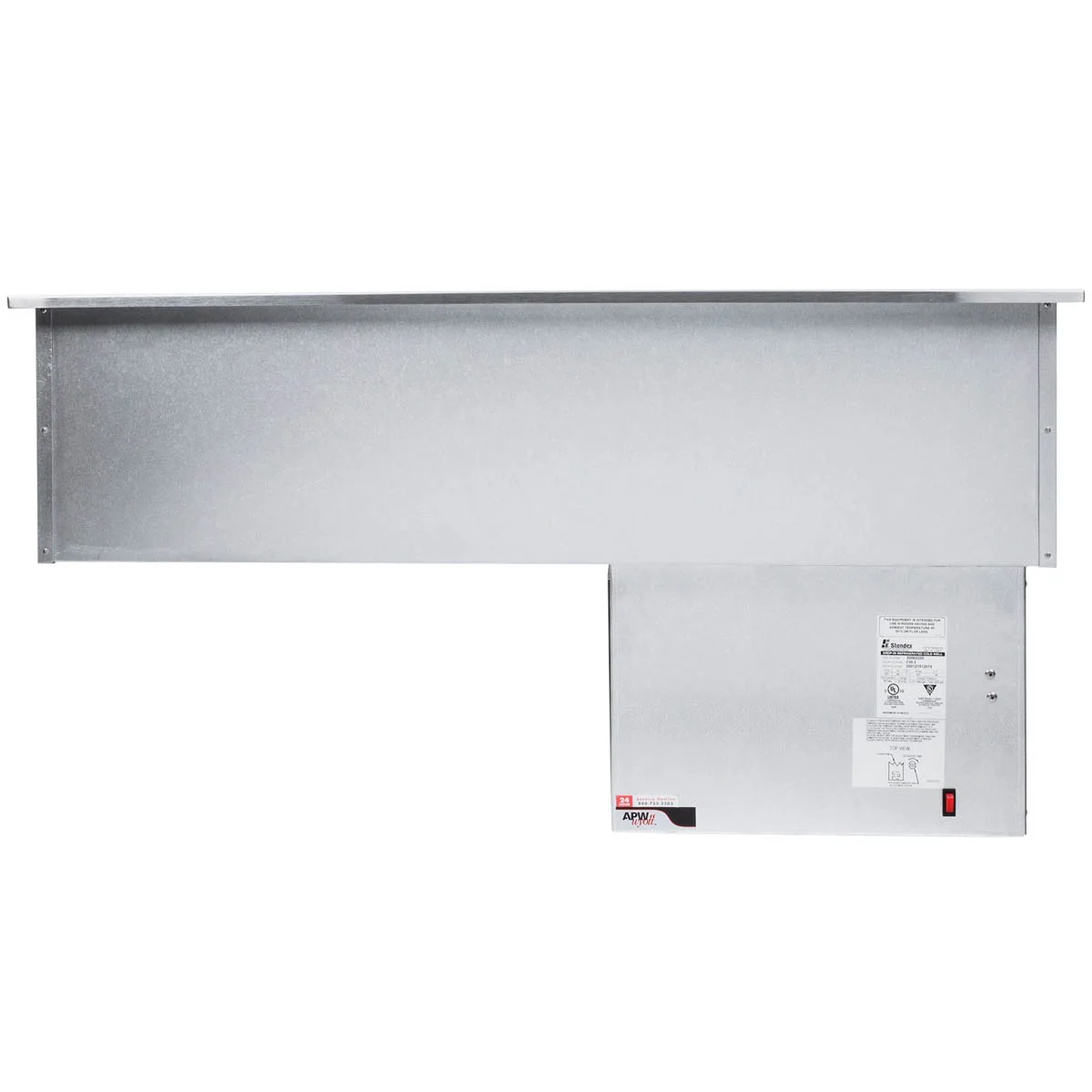 APW Wyott CW-3 Three Pan Drop-In Refrigerated Cold Food Well Unit