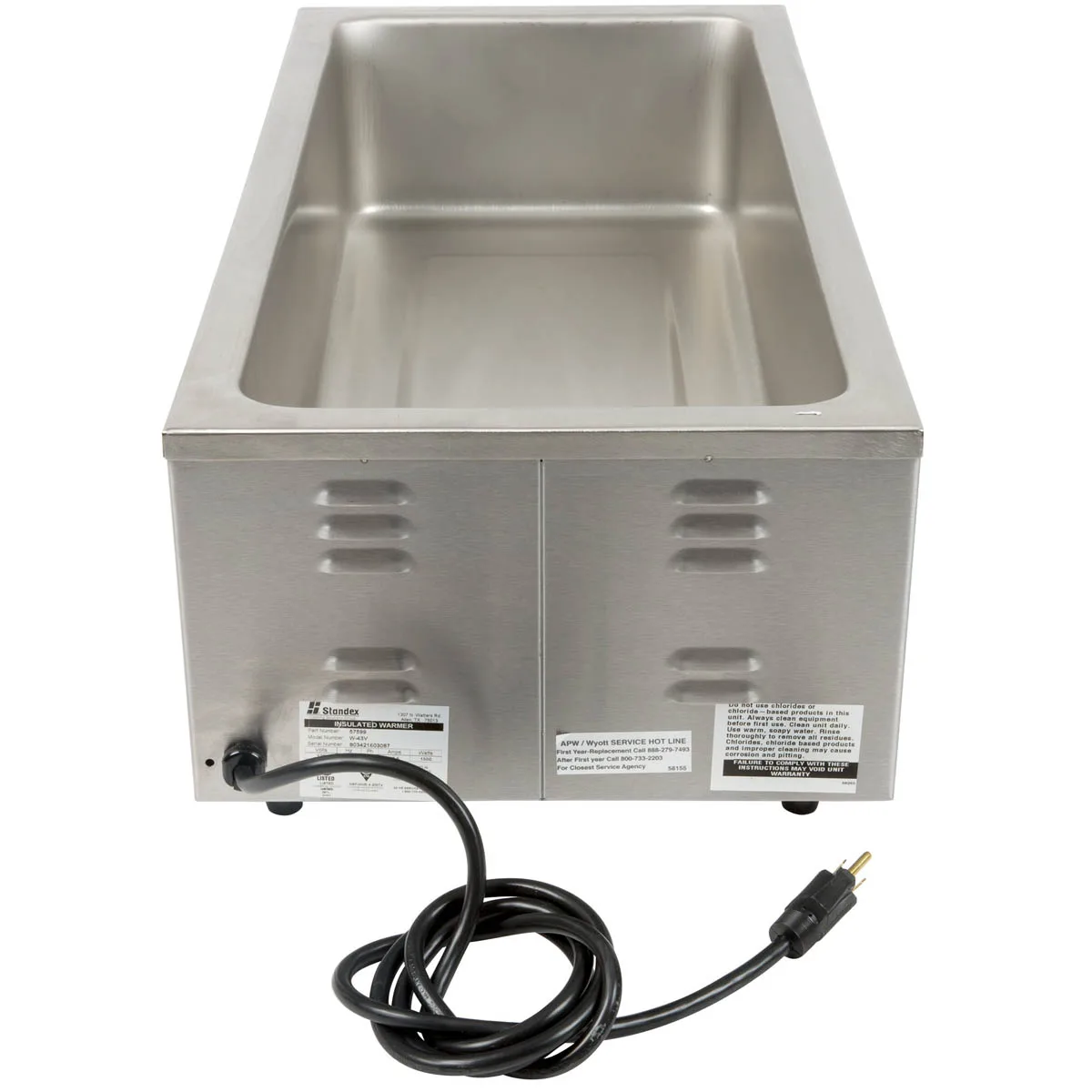 APW Wyott W-43VI Countertop Food Pan Warmer, 2 qt. Capacity