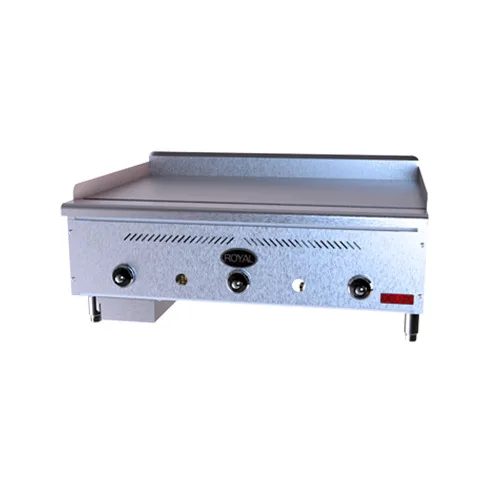 Royal Range of California GT-60 60" Countertop Thermostatic Gas Griddle, 120.000 BTU