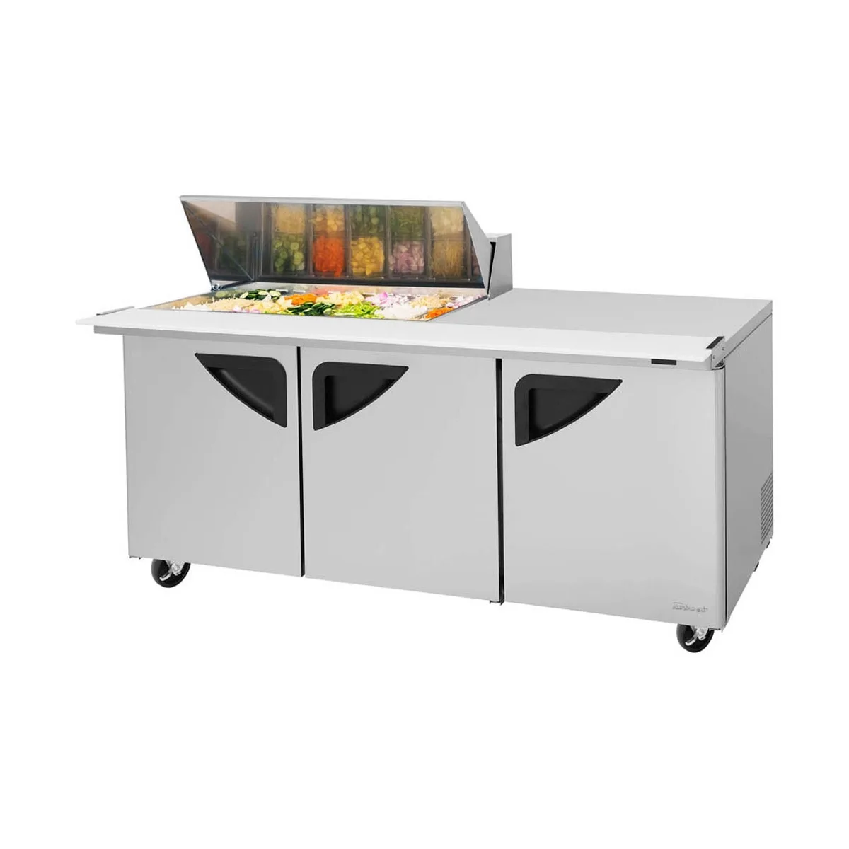 Turbo Air TST-72SD-18M-N 72" Mega Top Sandwich/Salad Prep Table w/ 3 Doors, 18 Pans