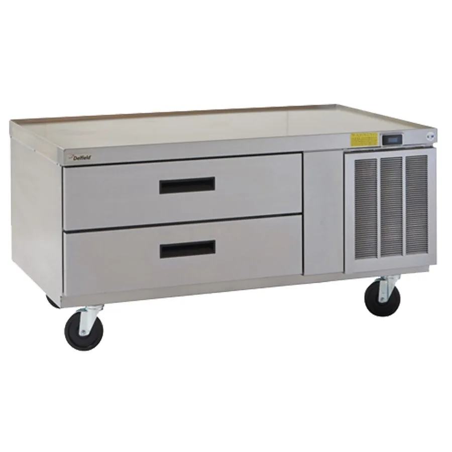 Delfield F2936CP 36" 1-Section Low Profile Refrigerated Chef Base w/ 2 Drawers