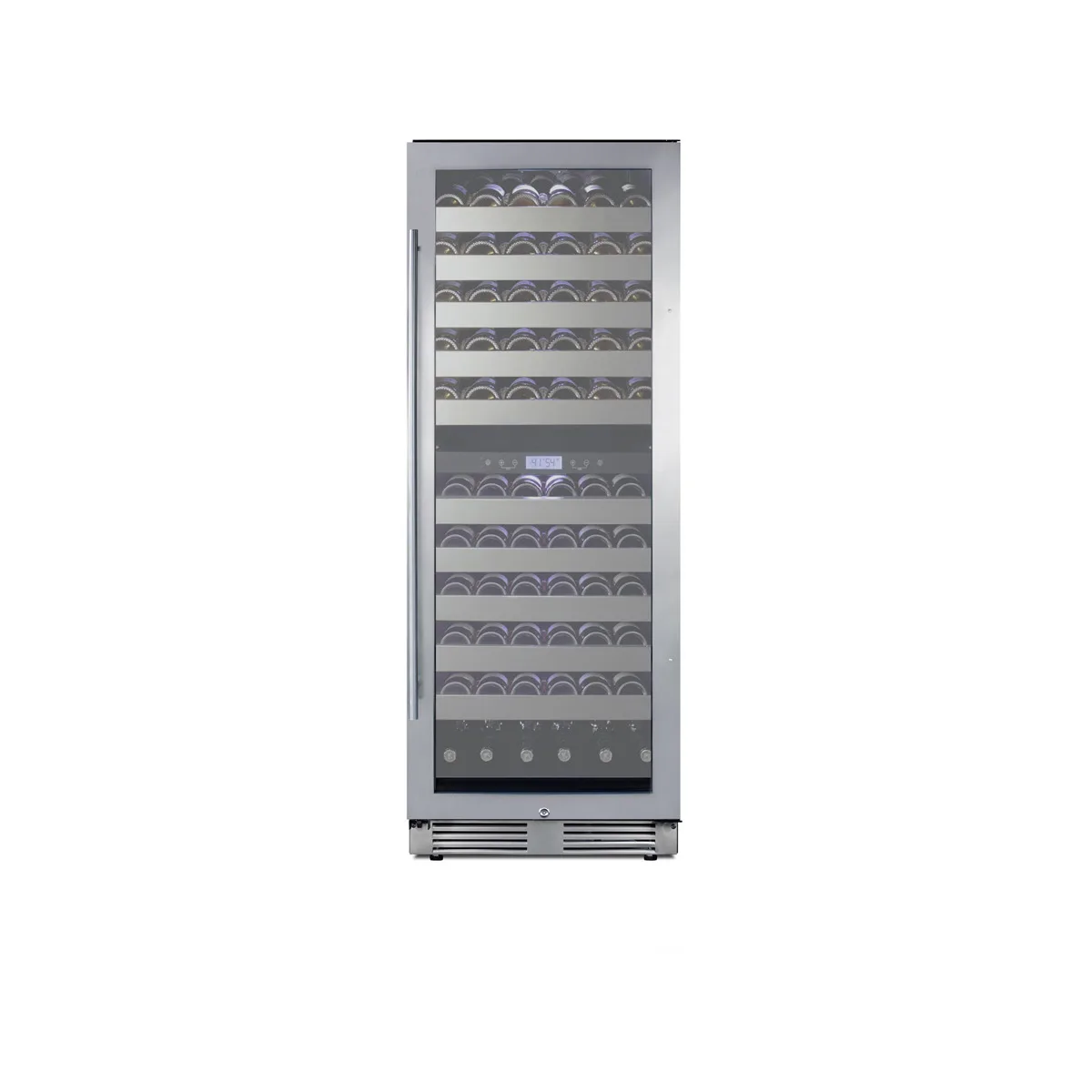Summit SWCP2116 24" Glass Door Wine Refrigerator, Dual Temperature, 116 Bottles