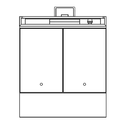 Southbend P32N-HH 32" Gas Heavy Duty Range w/ (2) Hot Tops, Modular Base, 80.000 BTU