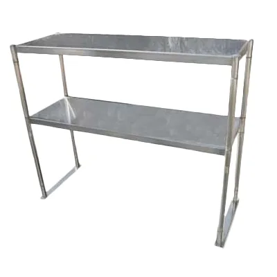 Serv-Ware OS-3E-CWP 36" Table-Mounted Overshelf, Double Shelves - 18 gauge