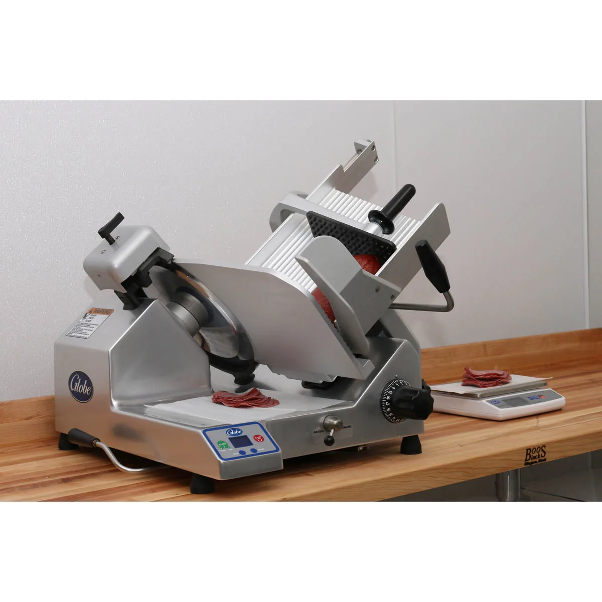 Globe S13A S-Series Premium 13" Heavy-Duty Automatic Meat Slicer, 1/2 HP