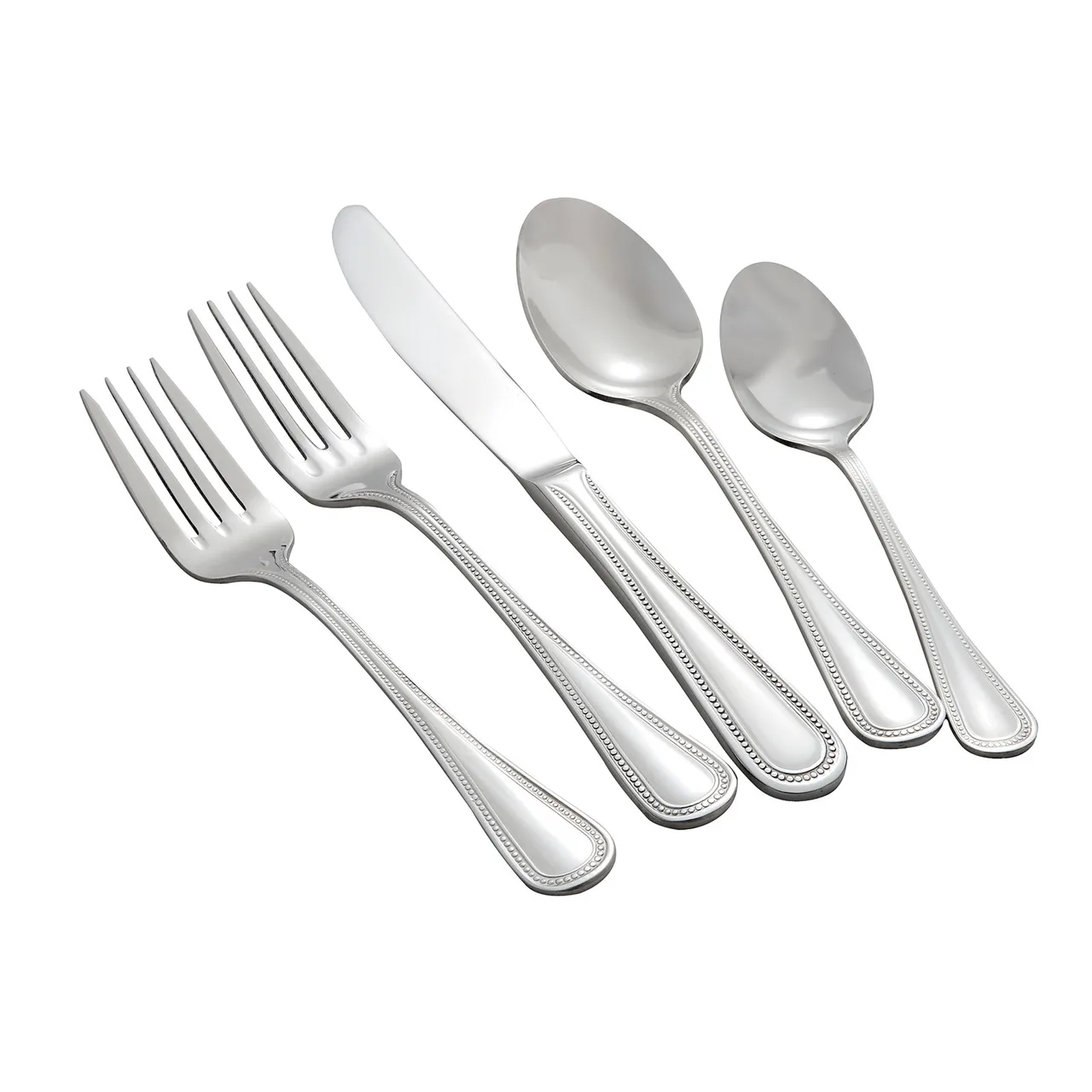 Winco 0036-11 - European Dinner Fork, 8-1/8" Pearl, 18/8 Stainless Steel 7-8" Length - 1 Dozen