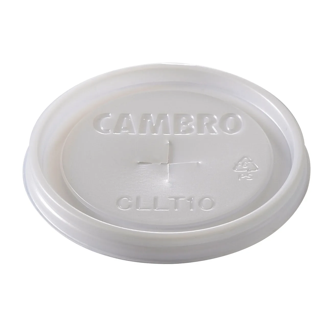 Cambro CLLT10190 CamLid® Lids, Translucent, Fits Laguna® Tumbler #LT10, Made in USA - 1000/Case