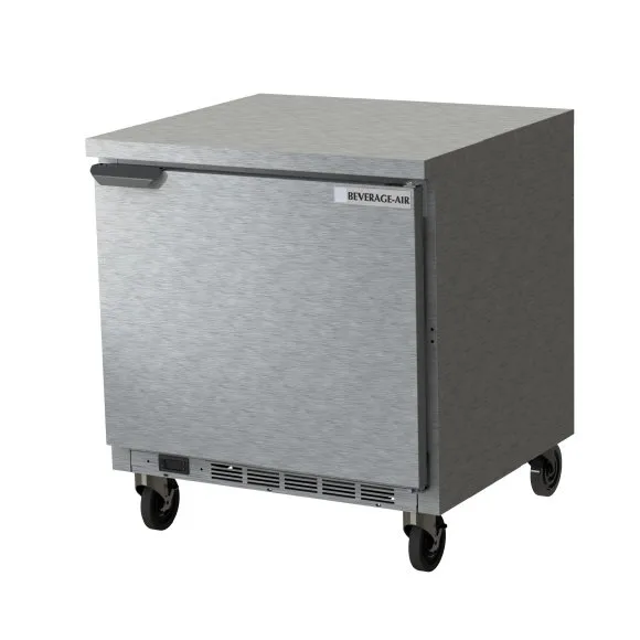 Beverage Air WTR32AHC-FLT 32" 1-Section Worktop Refrigerator w/ 1 Door, 7.2 cu. ft.