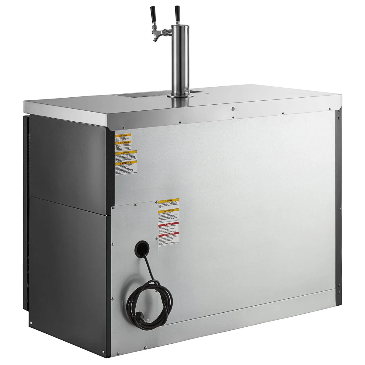 Beverage Air DD48HC-1-B 48" Draft Beer Cooler w/ 2 Kegs, 12.4 cu. ft., 1 Dual-Tap Tower