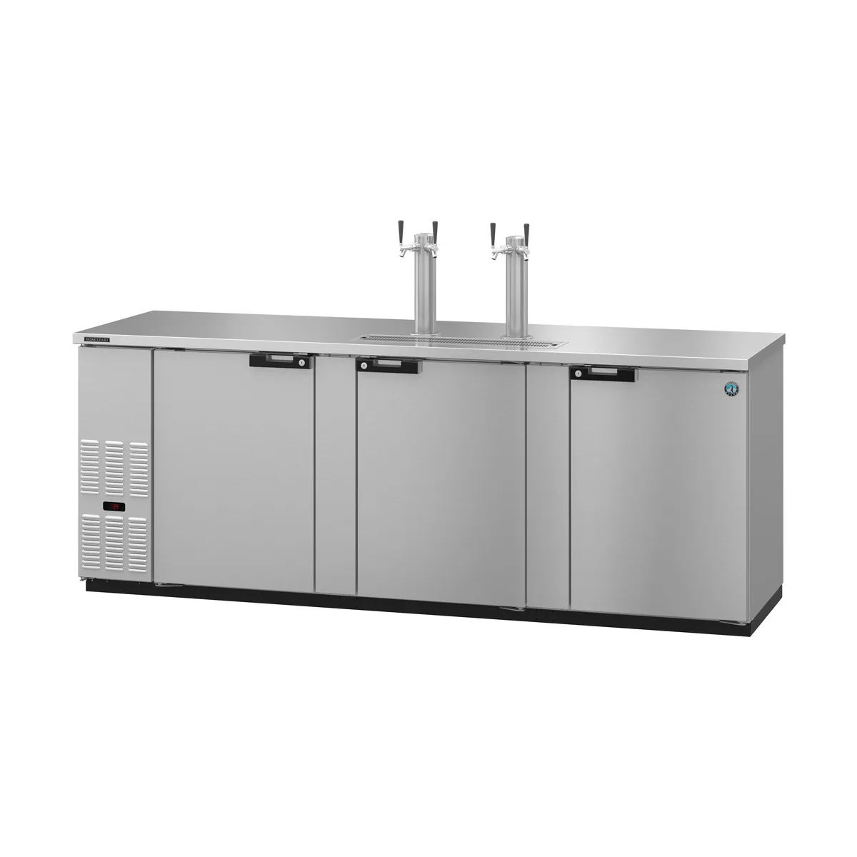 Hoshizaki DD95-S Stainless Steel Double Tap Kegerator Beer Dispenser, 5x1/2 Keg Capacity