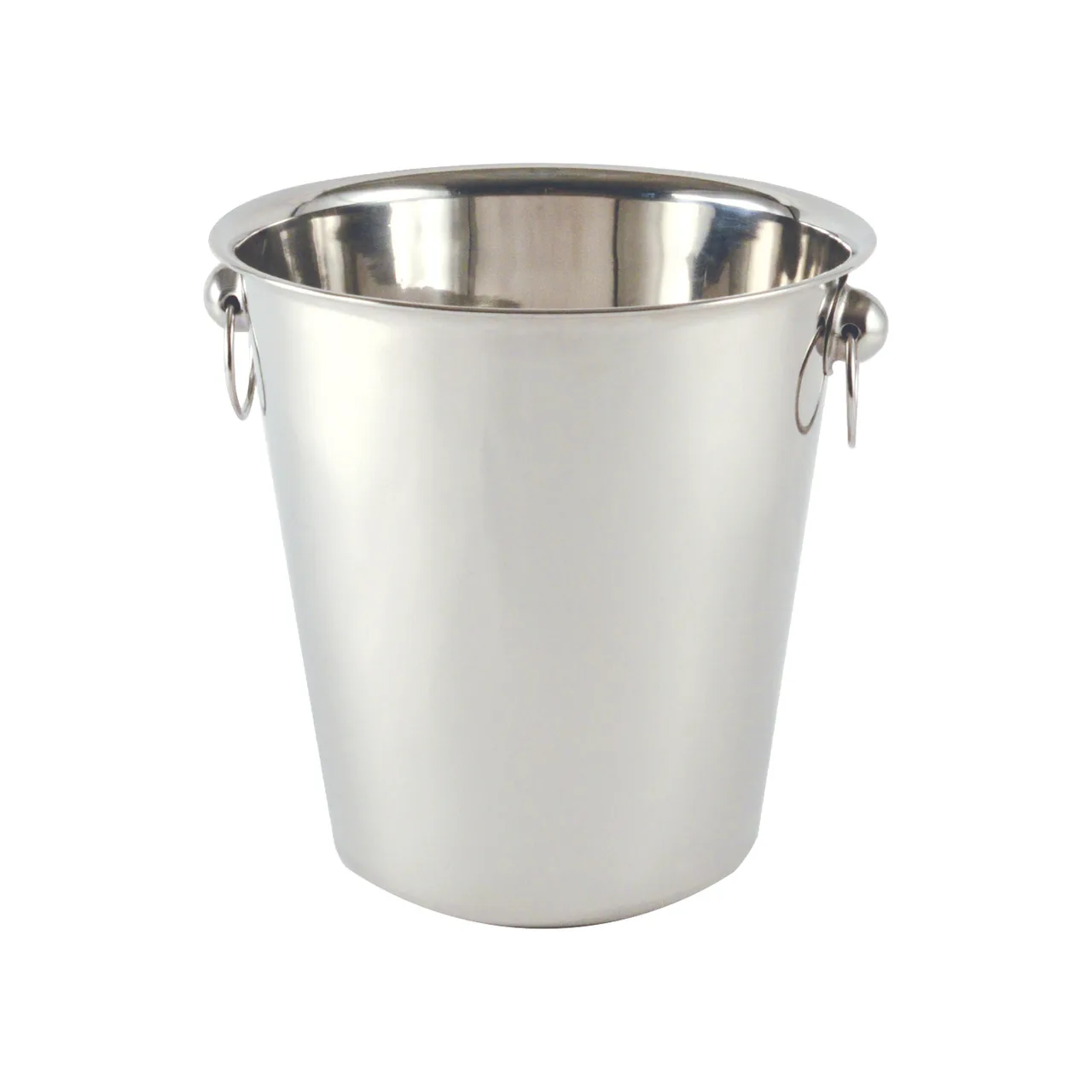 CAC China SWBT-5 Wine Bucket Cooler, 8-3/8" Dia x 8" H, Steel Finish, Hanging Handle, Bar Cooler