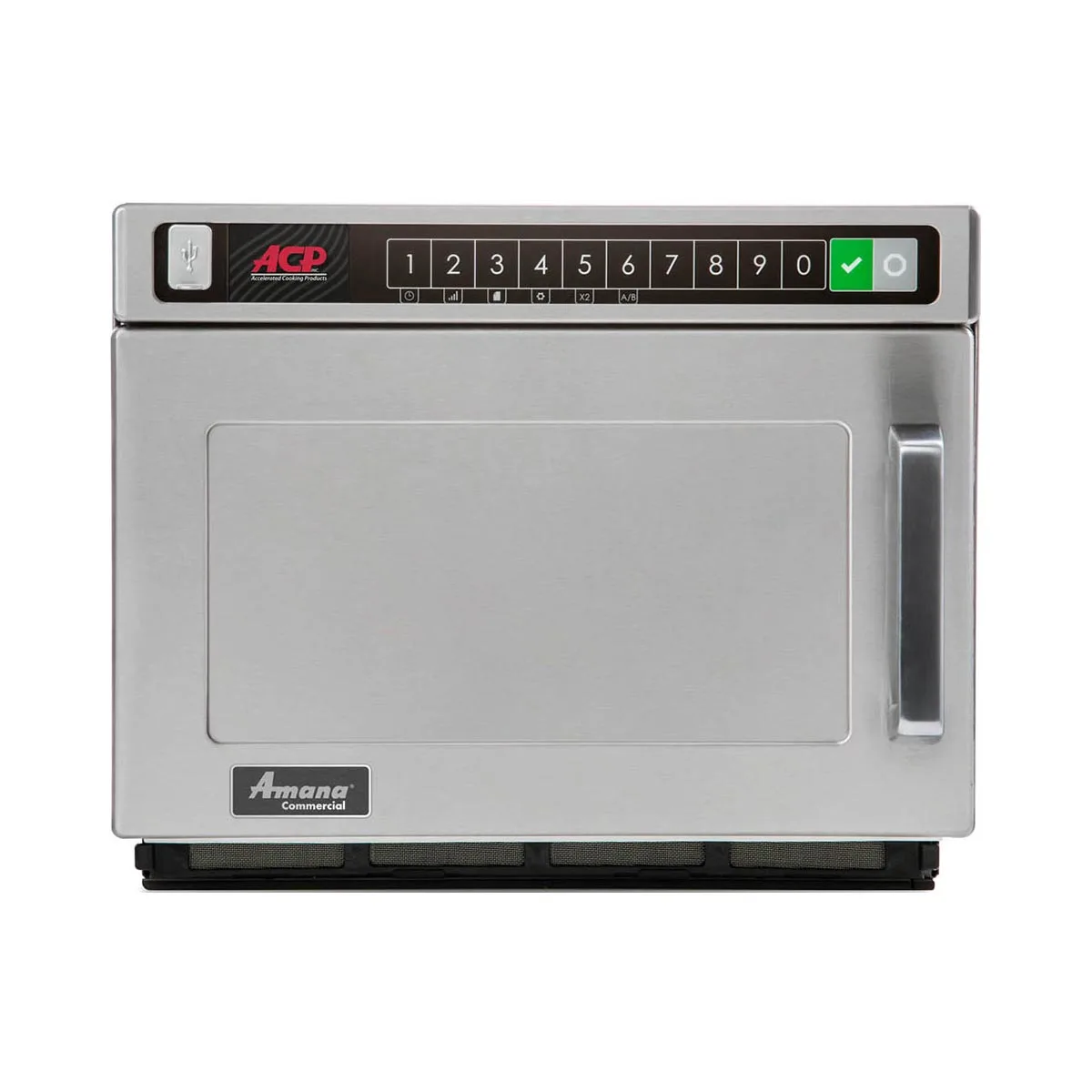 Amana HDC18SD2 1800W Commercial Heavy Duty Microwave Oven, 0.6 Cu. Ft., Push Button, 208/240V