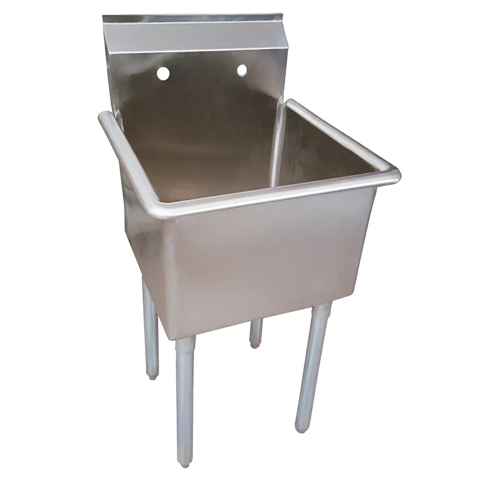 BK Resources BKUS-1-24-14 One Compartment Sink, 27"W X 27-1/2"D X 41-1/4"H