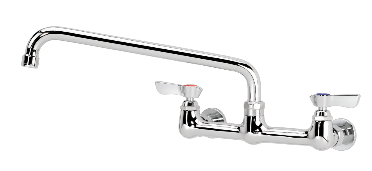Krowne 12-812L Low Lead Compliant Silver Series Faucet, splash-mounted, 8" centers