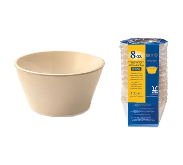 GET SP-BC-007-T Supermel Bouillon Cup, 8 Oz, Melamine, 4" Dia. X 2-1/4"H, Dishwasher Safe - 1 Dozen