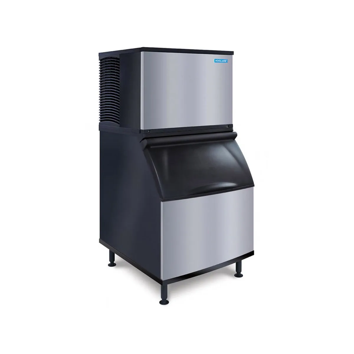Koolaire KYT0300A/K400 Air Cooled Half Cube 330 lb Ice Machine with Bin, 365 lb Storage