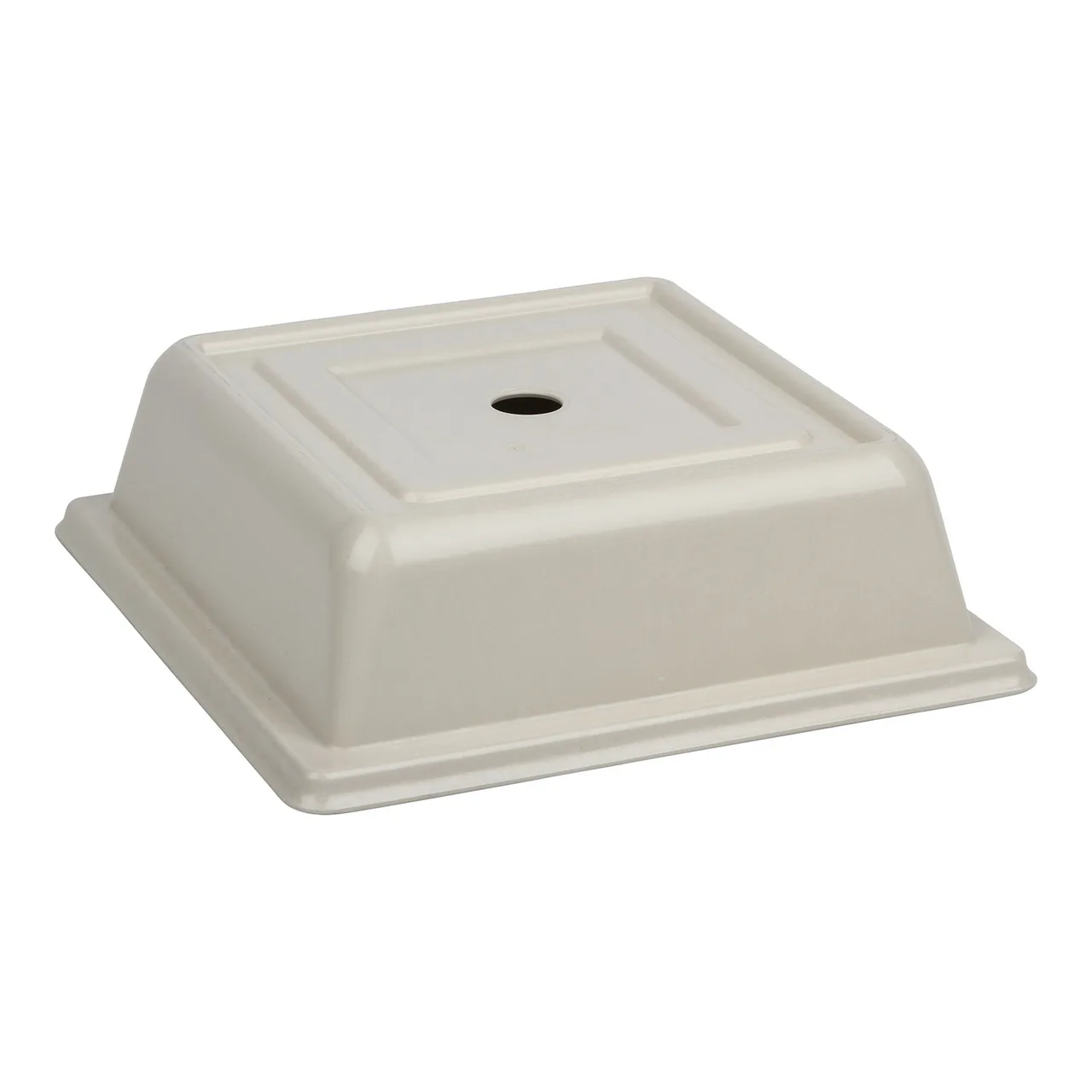 Cambro 978SFVSNH197 Plate Cover, 10" Square Ivory Fiberglass, 300°F Rated, NSF Approved