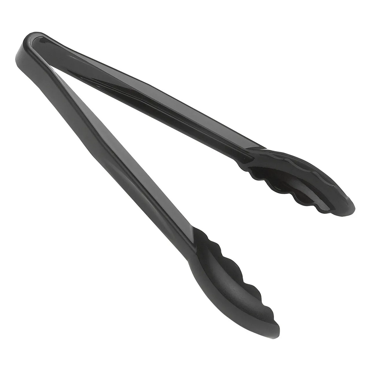 Cambro 9TGS110 Lugano Serving Tongs, 9" Black, Heat‑Resist -40°F to 212°F, NSF, Dishwasher Safe