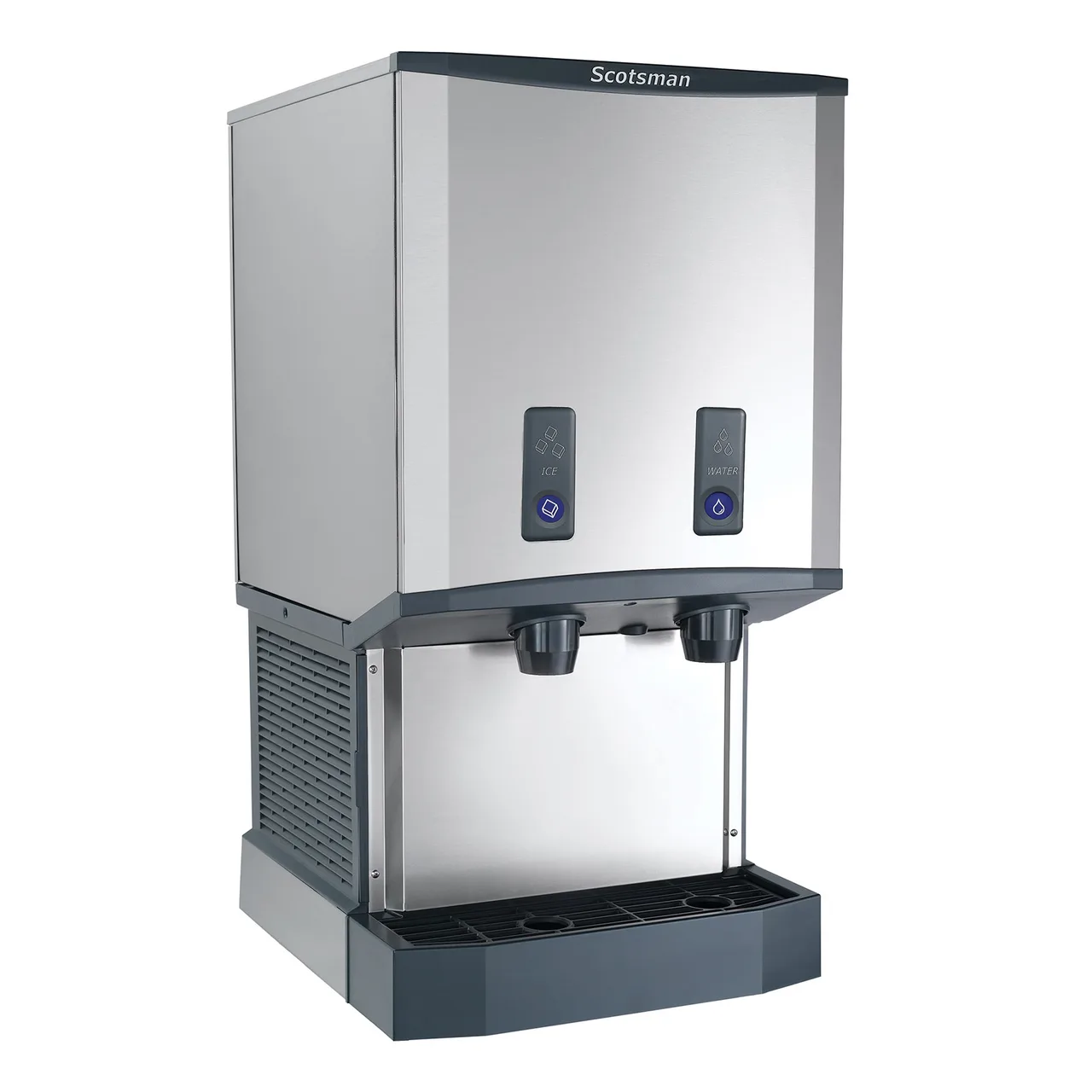 Scotsman HID540WBX-1 21" Ice/Water Dispenser, 500lb/Day Nugget Ice, 40lb Bin, Push‑Btn, AgION, 115V