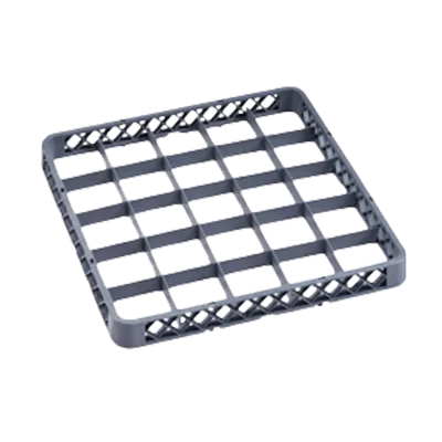 Omcan USA 33873 Cup Extender, 5-Row 19-3/4"W x 19-3/4"D x 2"H Gray Commercial Dishwasher Rack