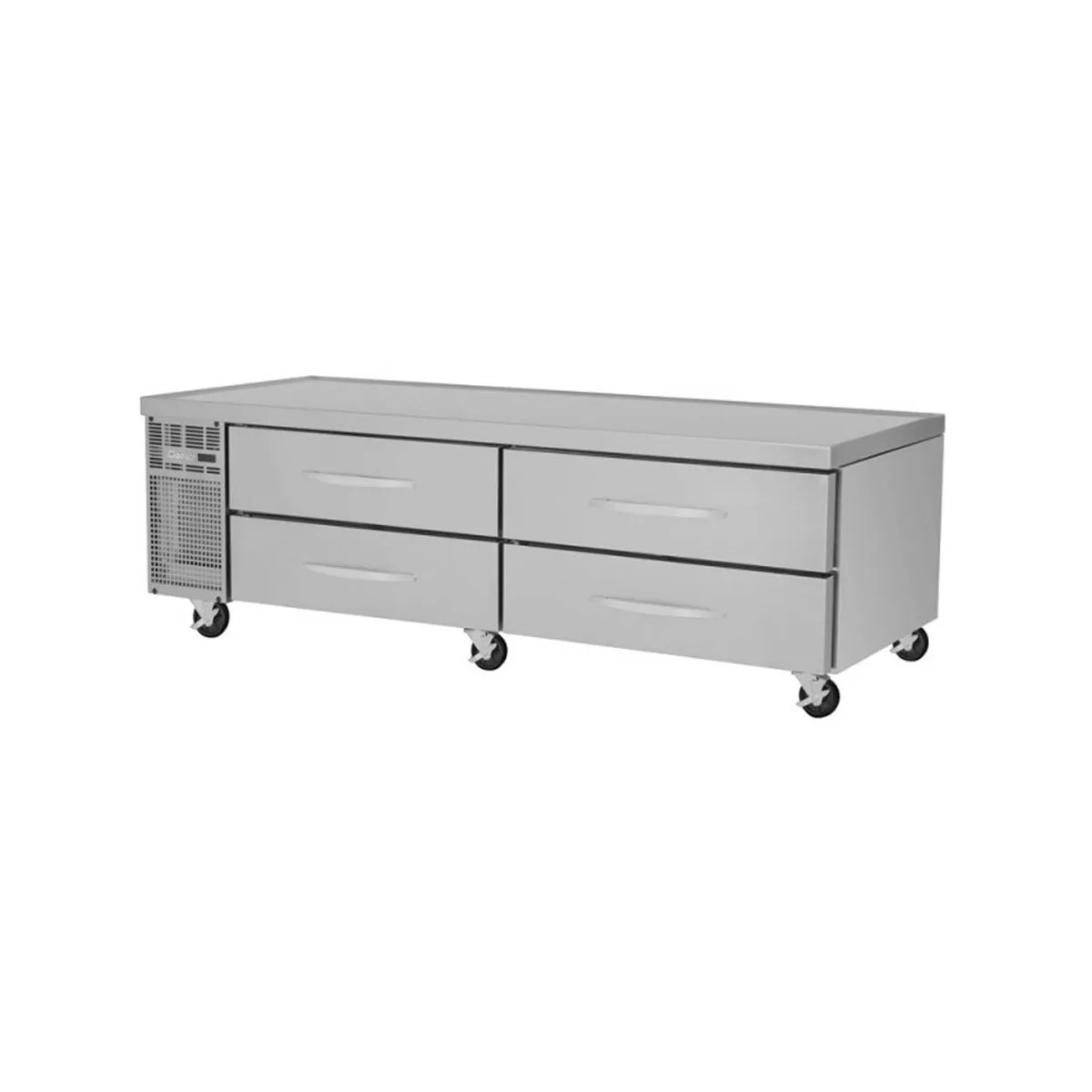 Turbo Air PRCBE-84R-N 84" 4 Drawers Refrigerated Chef Base, Marine Edge, 14.75 cu. ft.