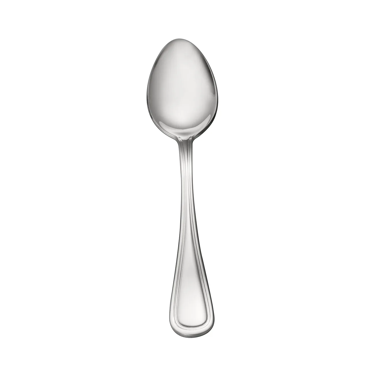 CAC China 3002-03 Dinner Spoon, 7-3/8" Length, Heavy Weight, 18/0 Stainless Steel - 1 Dozen