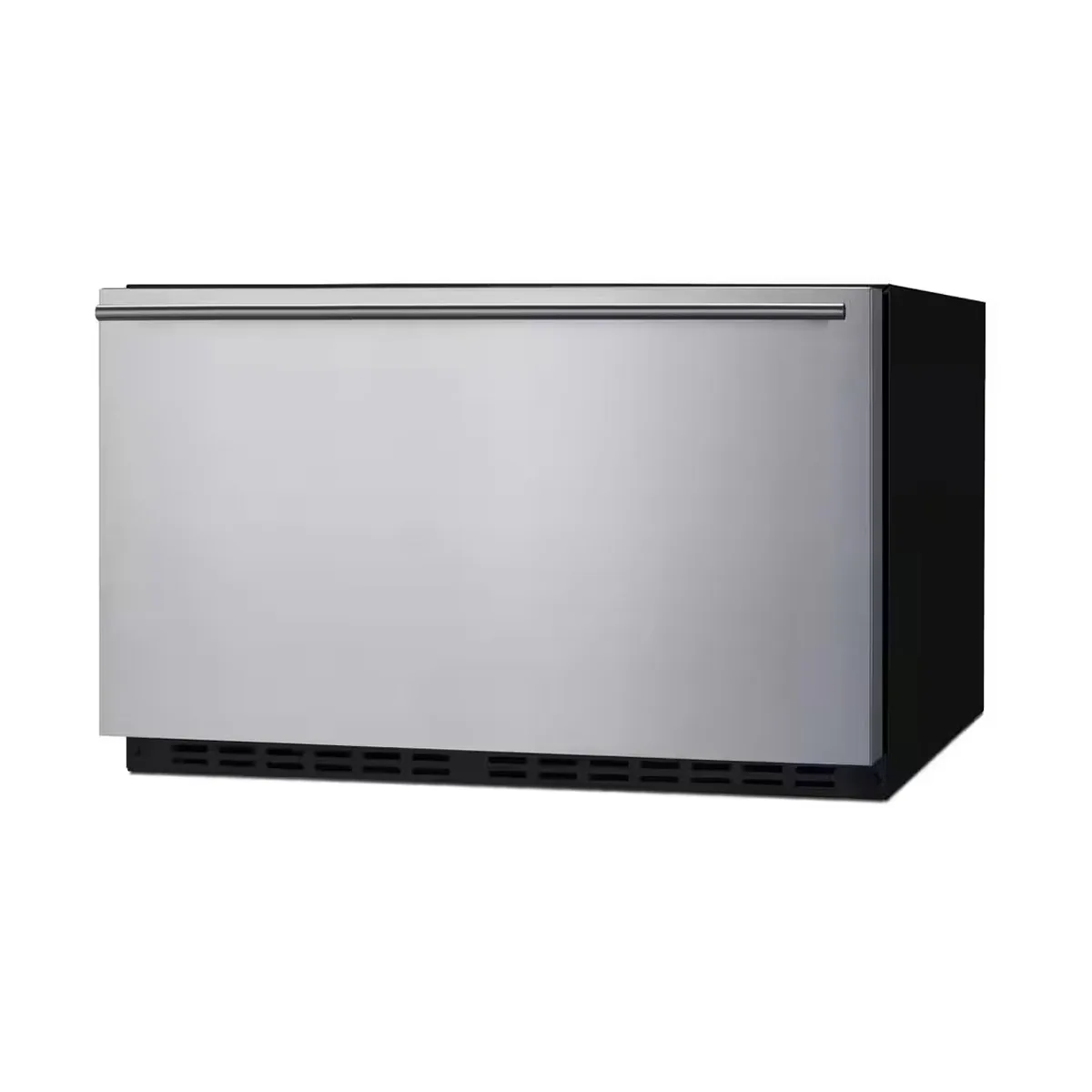 Summit SDR30 29" Built-in Stainless Steel 1-Drawer Undercounter Refrigerator in Black, 2.5 cu. ft.