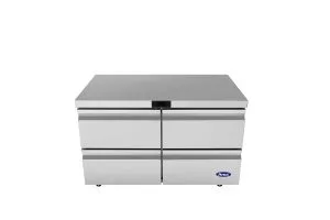 Atosa USA AUR48D4 48" 4-Drawer Undercounter Refrigerator, Stainless Steel, 12.2 cu. ft.