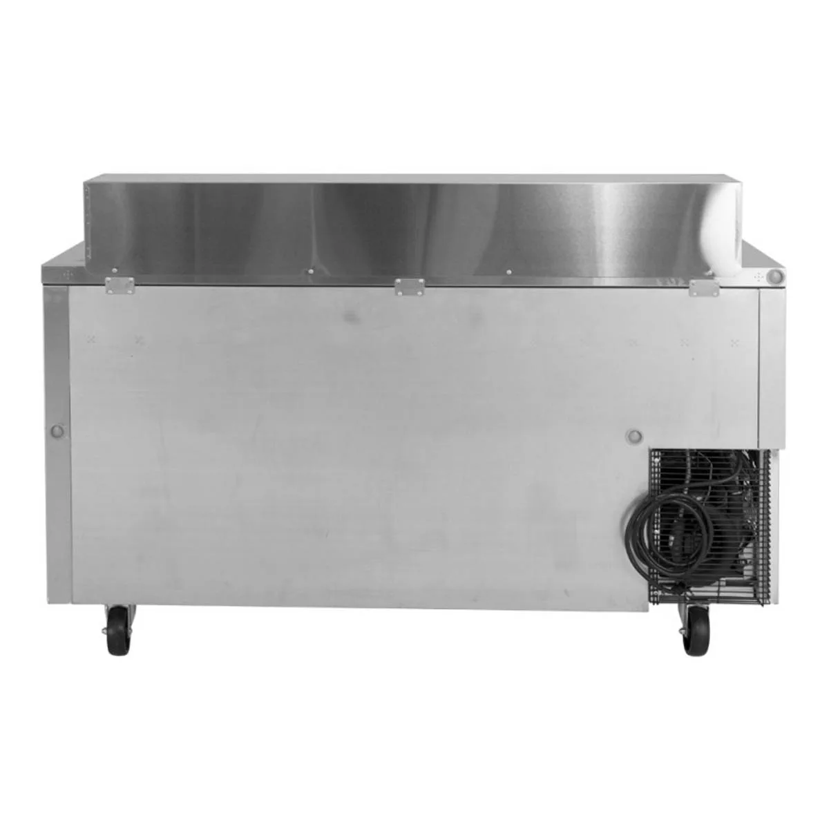 Turbo Air JST-60-N 59" Two Section Sandwich / Salad Prep Table w/ 2 Doors, 14 Pans