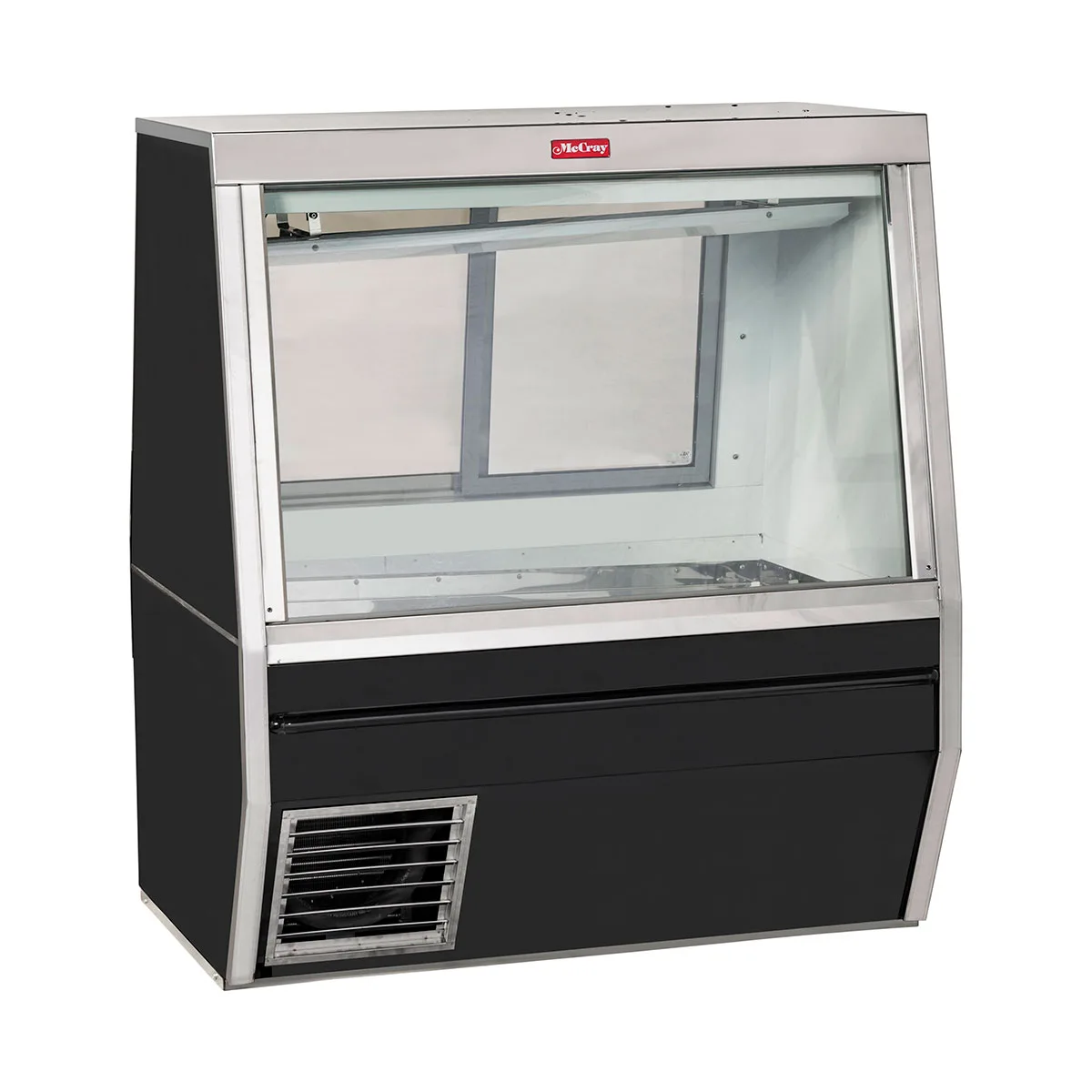 Howard-McCray SC-CFS34N-6-BE-LED 72" Flat Refrigerated Seafood Display Case, Black