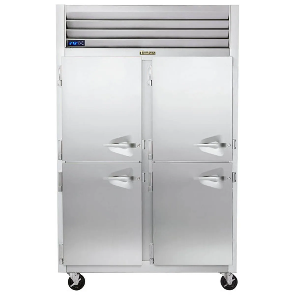 Traulsen G20003-032 52" 2-Section Reach-In Refrigerator w/ 4 Solid Half-Doors (hinged left/left), Top Mount, 46 cu. ft.