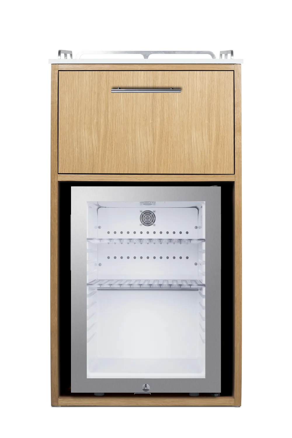 Summit QCSDR3OAK Reach-In Undercounter Refrigerator