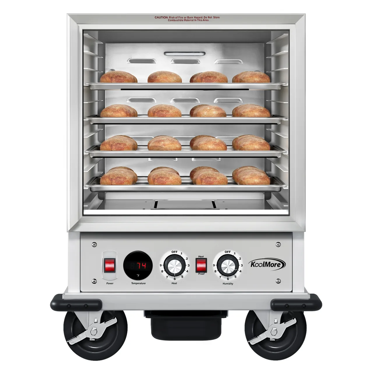 Koolmore KM-CHP12-SNGL Commercial Heated Holding/Proofing Cabinet