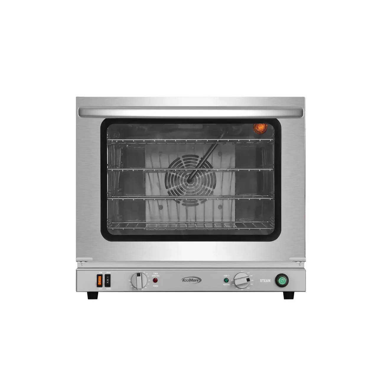 Koolmore KM-CTCO-23STI 23" Countertop Half Size Electric Convection Oven w/ (4) Rack Pans, 240V
