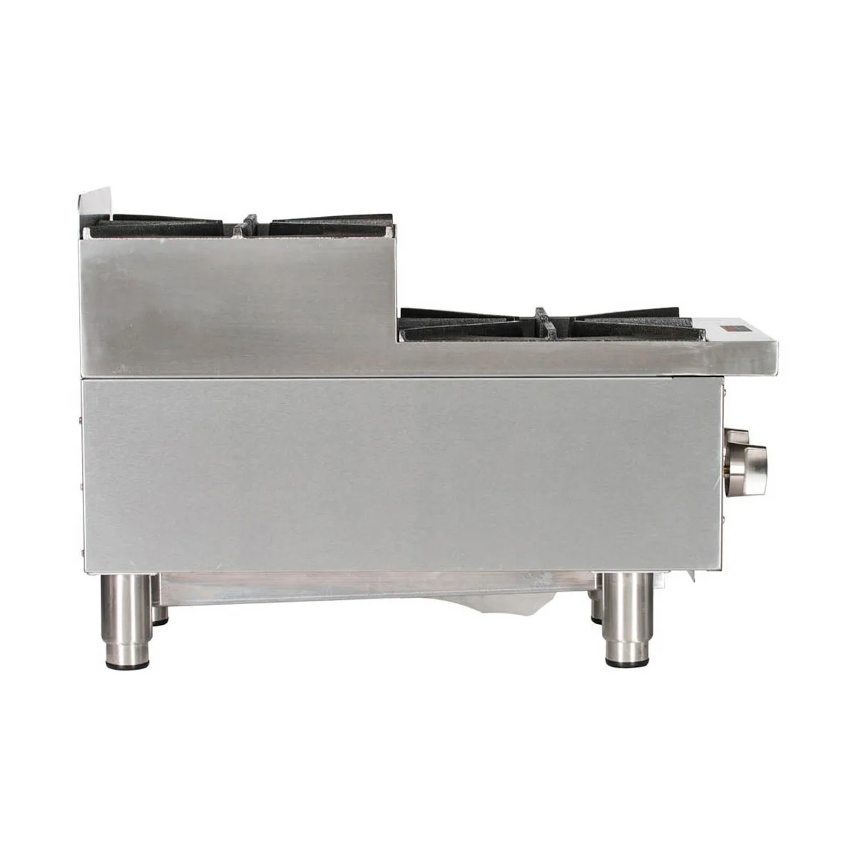 Globe GHPSU212G 12" Countertop Step-Up Gas Hotplate with (2) Burners, 60.000 BTU