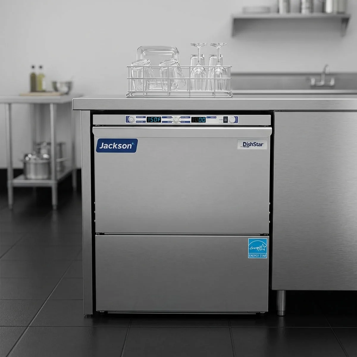 Jackson WWS DISHSTAR ADA-SEER 24" Undercounter Dishwasher,24 Rack/Hr-14 Gal/Hr-High Temp w/Booster